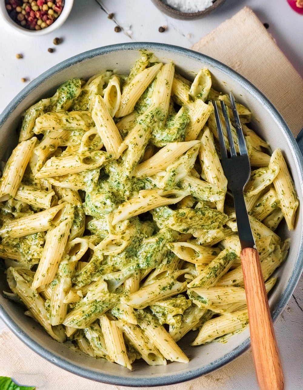 Creamy Chicken Pesto Pasta Recipe